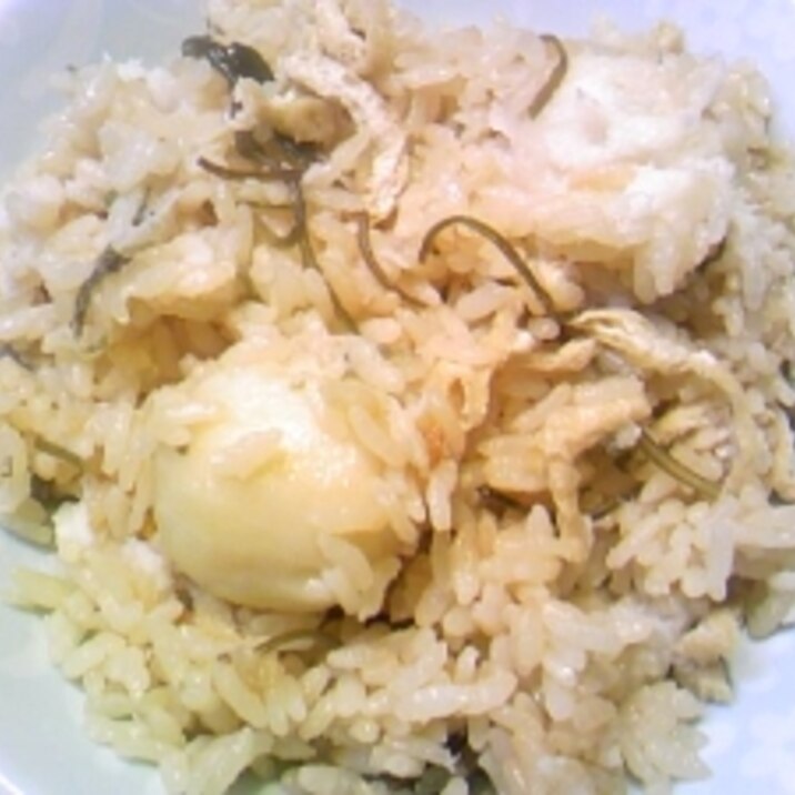 冷凍サトイモで 簡単炊き込みご飯